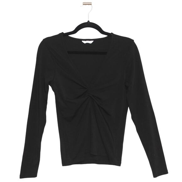 Penti Twist Knot Detail Blouse Long Sleeve Top Size XLarge Black - Picture 7 of 10